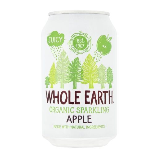 Whole Earth Organic Sparkling Apple Drink 330ml Pack of 24 (KA524)