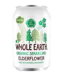 Whole Earth Organic Sparkling Elderflower Drink 330ml Pack of 24 (KA526)