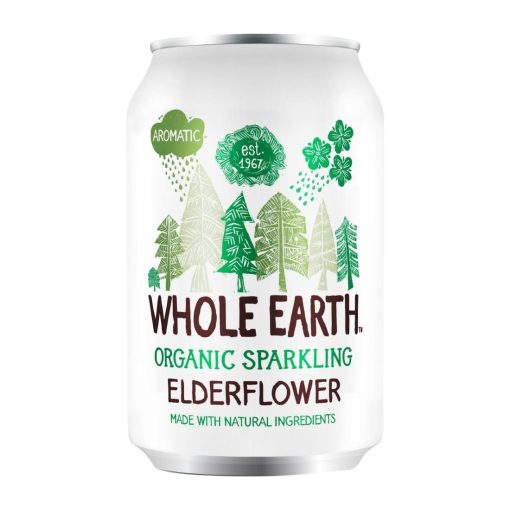 Whole Earth Organic Sparkling Elderflower Drink 330ml Pack of 24 (KA526)