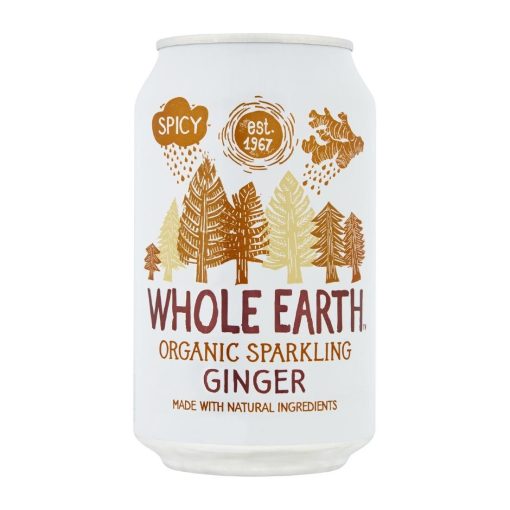 Whole Earth Organic Sparkling Ginger Drink 330ml Pack of 24 (KA527)