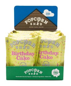 Popcorn Shed Birthday Cake Popcorn Snack Pack 24g Pack of 16 (KA530)