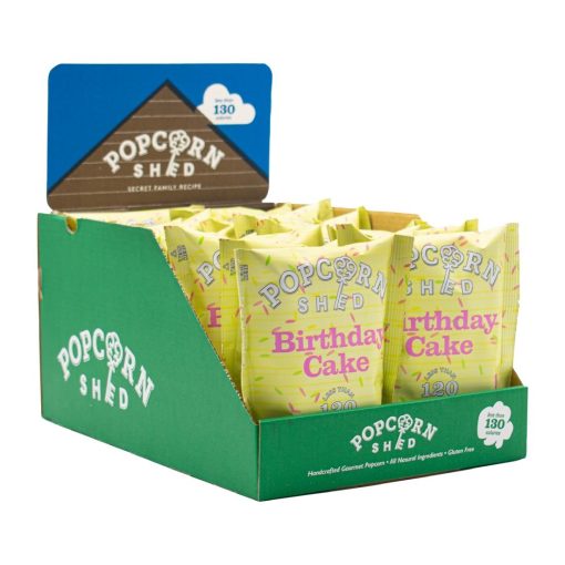 Popcorn Shed Birthday Cake Popcorn Snack Pack 24g Pack of 16 (KA530)