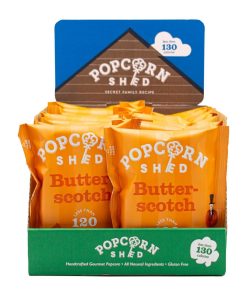 Popcorn Shed Butterscotch Popcorn Snack Pack 24g Pack of 16 (KA532)