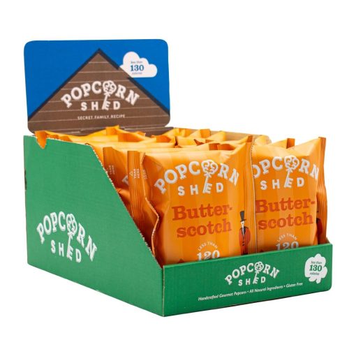 Popcorn Shed Butterscotch Popcorn Snack Pack 24g Pack of 16 (KA532)