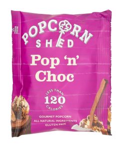 Popcorn Shed Pop N Choc Popcorn Snack Pack 24g Pack of 16 (KA533)