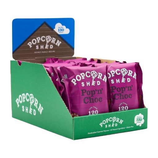 Popcorn Shed Pop N Choc Popcorn Snack Pack 24g Pack of 16 (KA533)