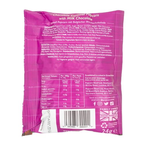 Popcorn Shed Pop N Choc Popcorn Snack Pack 24g Pack of 16 (KA533)