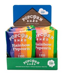 Popcorn Shed Rainbow Popcorn Snack Pack 24g Pack of 16 (KA534)