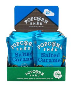 Popcorn Shed Salted Caramel Popcorn Snack Pack 24g Pack of 16 (KA535)