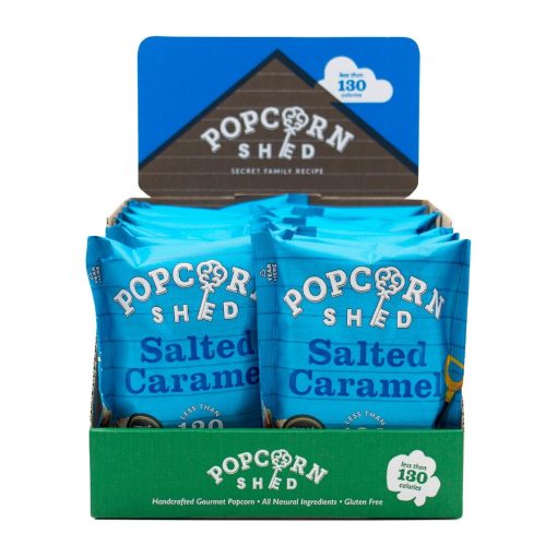 Popcorn Shed Salted Caramel Popcorn Snack Pack 24g Pack of 16 (KA535)