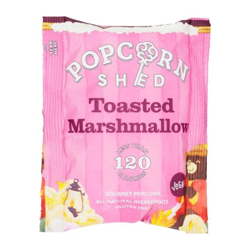 Popcorn Shed Toasted Marshmallow Popcorn Snack Pack 24g Pack of 16 (KA537)