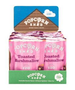 Popcorn Shed Toasted Marshmallow Popcorn Snack Pack 24g Pack of 16 (KA537)