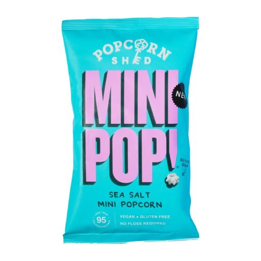 Popcorn Shed Sea Salted Mini Pop Single Serve Bag 20g Pack of 24 (KA539)