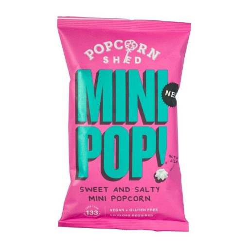 Popcorn Shed Sweet and Salty Mini Pop Single Serve Bag 28g Pack of 24 (KA540)