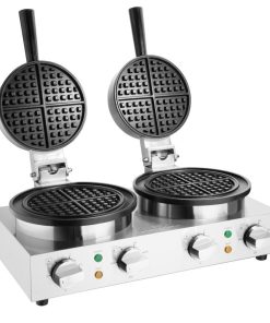 Buffalo Double Round Belgian Waffle Maker (CJ533)