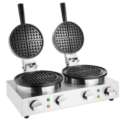 Buffalo Double Round Belgian Waffle Maker (CJ533)