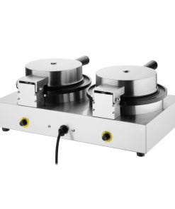 Buffalo Double Round Belgian Waffle Maker (CJ533)