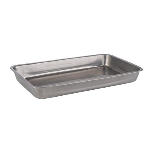 APS Vintage Stainless Steel Serving Tray 255Lx160Wmm (FE973)