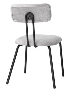 Bolero Fairfield Chairs Black and Grey Mix Pack of 2 (FU500)