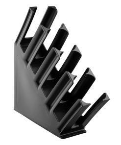 Olympia Kristallon Cup Holder 4-Slots Polypropylene Black (HC437)