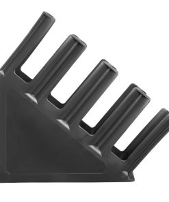 Olympia Kristallon Cup Holder 4-Slots Polypropylene Black (HC437)