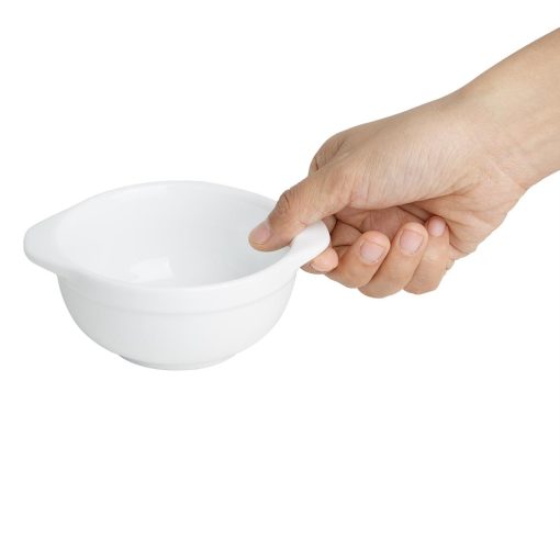 Olympia Whiteware Eared Bowls 250ml Pack of 6 (HP853)