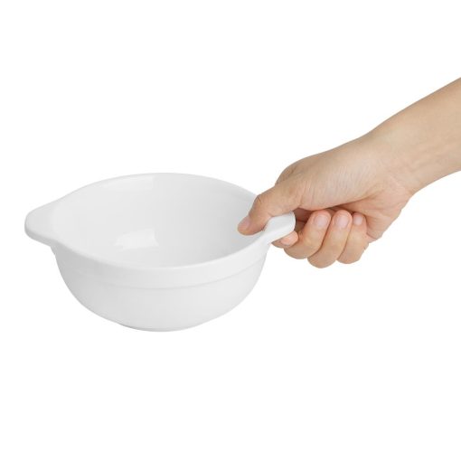 Olympia Whiteware Eared Bowls 640ml Pack of 4 (HP854)