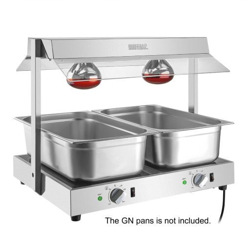 Buffalo Food Warmer with Gantry 2x GN 1-1 (HT760)