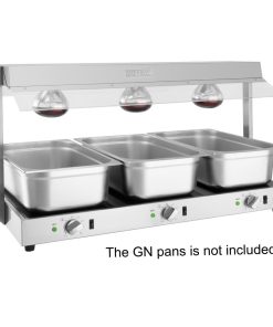 Buffalo Food Warmer with Gantry 3x GN 1-1 (HT761)