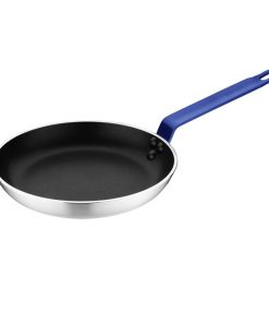 Hygiplas Aluminium Non-stick Teflon Platinum Plus Frying Pan with Blue Handle 24cm (HT971)