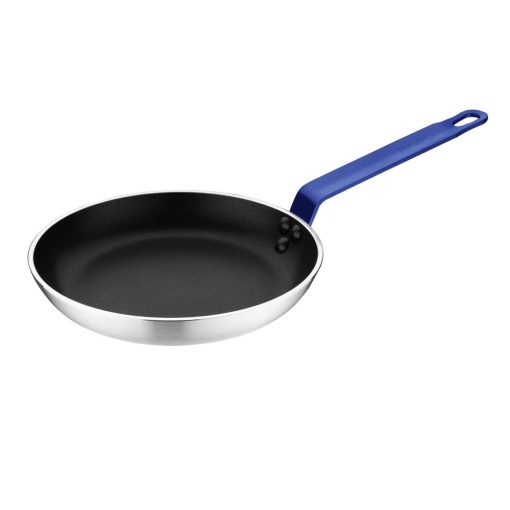 Hygiplas Aluminium Non-stick Teflon Platinum Plus Frying Pan with Blue Handle 24cm (HT971)