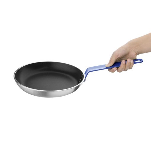 Hygiplas Aluminium Non-stick Teflon Platinum Plus Frying Pan with Blue Handle 24cm (HT971)