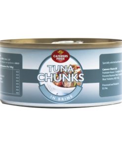 Caterers Pride Tuna Chunks in Brine 185g Pack of 12 (HW301)