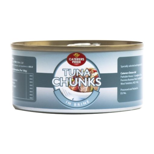 Caterers Pride Tuna Chunks in Brine 185g Pack of 12 (HW301)