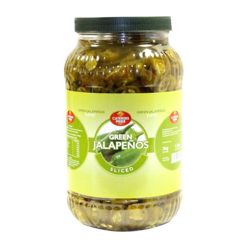 Caterers Pride Green Sliced Jalapenos PET 3kg (HW314)