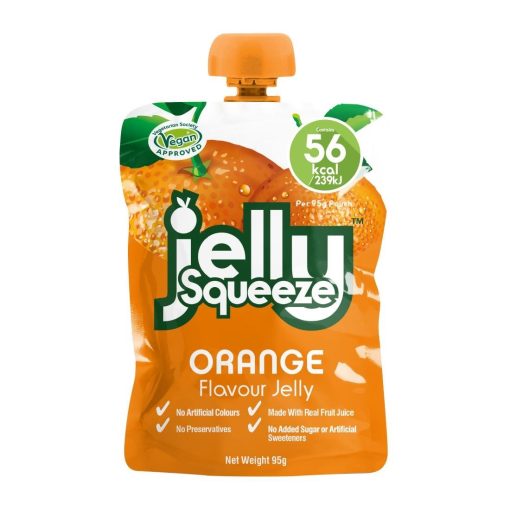 JellySqueeze Orange Flavour Jelly 95g Pack of 16 (HW353)