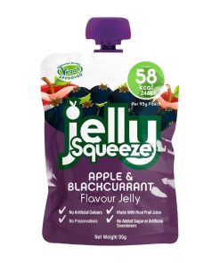 JellySqueeze Apple and Blackcurrant Flavour Jelly 95g Pack of 16 (HW354)