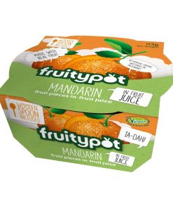 Fruitypot Mandarin in Juice with Spoon 113g Pack of 18 (HW355)