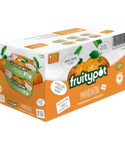 Fruitypot Mandarin in Juice with Spoon 113g Pack of 18 (HW355)