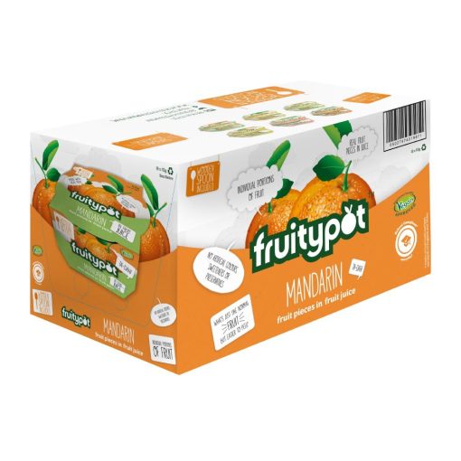 Fruitypot Mandarin in Juice with Spoon 113g Pack of 18 (HW355)