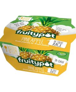 Fruitypot Pineapple in Juice with Spoon 113g Pack of 18 (HW357)