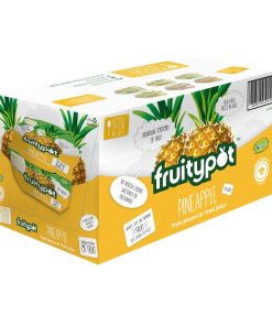 Fruitypot Pineapple in Juice with Spoon 113g Pack of 18 (HW357)