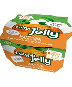 Fruitypot Mandarin in Orange Jelly with Spoon 120g Pack of 18 (HW360)