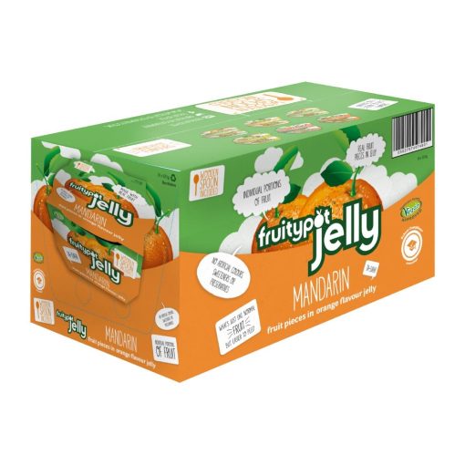 Fruitypot Mandarin in Orange Jelly with Spoon 120g Pack of 18 (HW360)