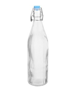 Olympia Ridged Swing Top Water Bottles 1Ltr Pack of 6 (HW793)