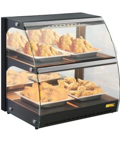 Buffalo Self-Serve Heated Display Unit with Hinged Doors (HW921)