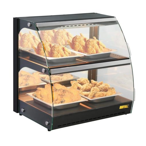 Buffalo Self-Serve Heated Display Unit with Hinged Doors (HW921)