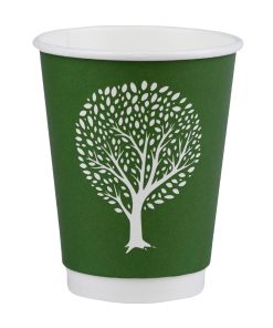 Vegware Green Tree Double Wall Hot Cups 8oz 79-Series Pack of 500 (HX486)