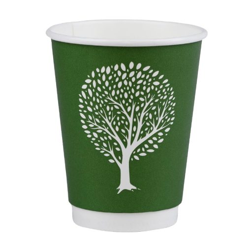 Vegware Green Tree Double Wall Hot Cups 8oz 79-Series Pack of 500 (HX486)