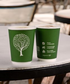 Vegware Green Tree Double Wall Hot Cups 8oz 79-Series Pack of 500 (HX486)